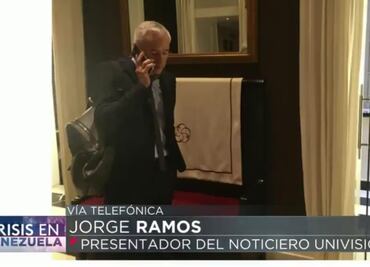 Alistan salida de Jorge Ramos de Venezuela; Embajada le brinda protección