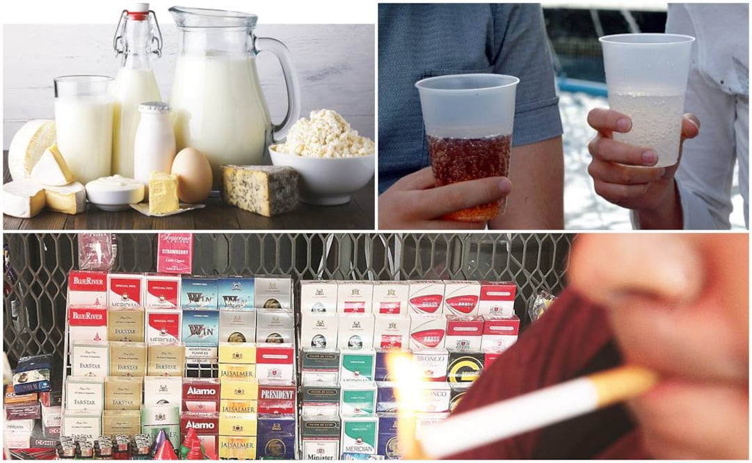 Lácteos, bebidas azucaradas y cigarros aumentan de precio, confirma la Canaco