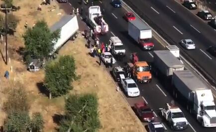 Realizan cierre parcial en la autopista México-Puebla por accidente