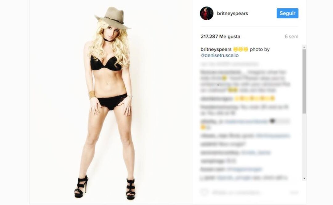 En los últimos días, Britney Spears ha estado imparable en Instagram. FOTO: Instagram/britneyspears.