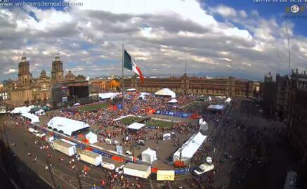 Damnificados por sismo del 19-S marchan al Zócalo