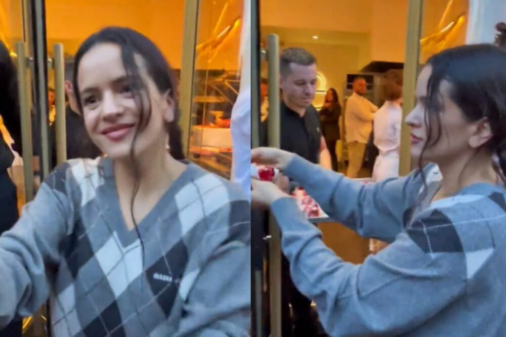 Rosalía celebrando su cumpleaños con sus fans. Foto: Twitter