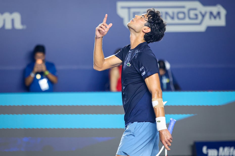 Después de una larga espera, Rodrigo Pacheco celebra su primera victoria en el Abierto de Los Cabos - Foto: Mifel Tennis Open by Telcel Oppo