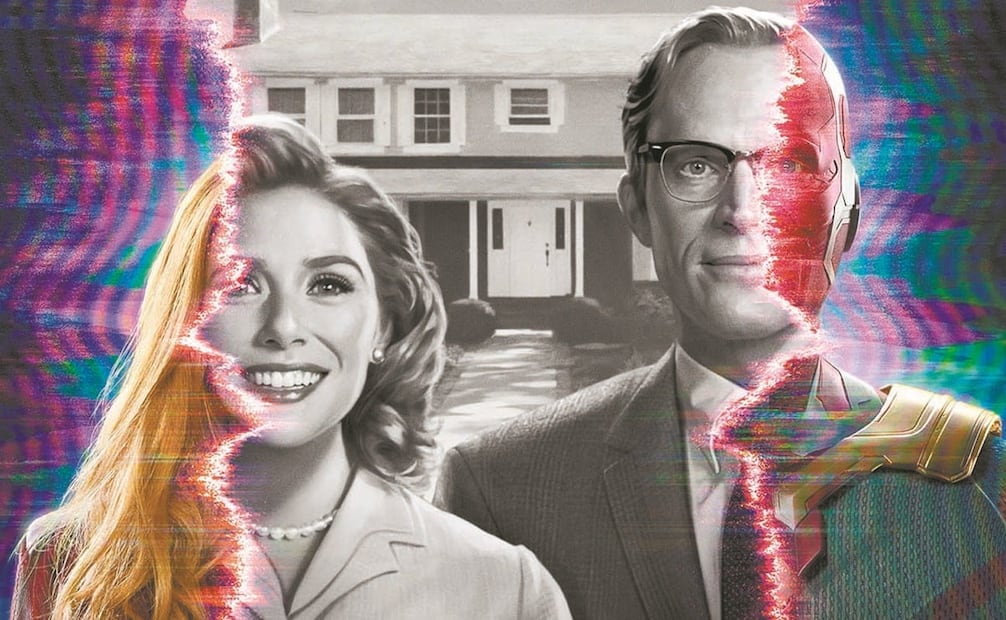 La serie es protagonizada por Elizabeth Olsen y Paul Bettany. Fotos: DISNEY