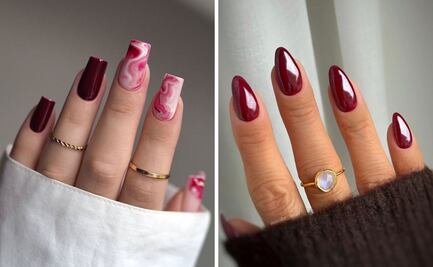 Diseños de uñas burgundy para deslumbrar en noviembre