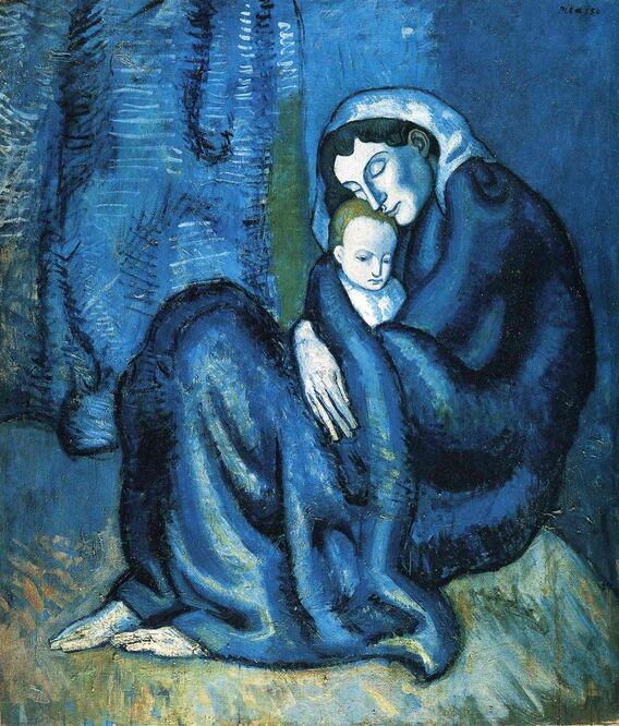 Madre e hijo. (Pablo Picasso)
