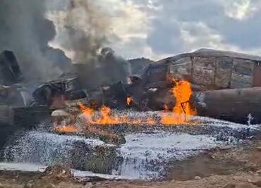 Descarrilamiento y explosión de tren deja una persona herida y una desaparecida en Tepetitlán, Hidalgo