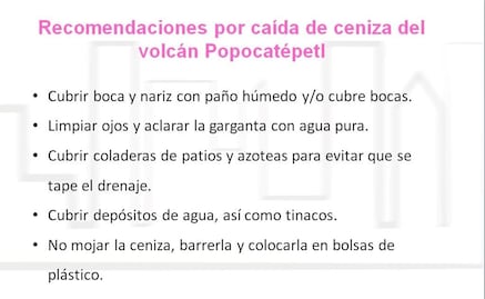 Entérate. ¿Qué hacer ante caída de ceniza?