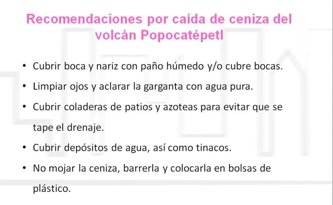 Entérate. ¿Qué hacer ante caída de ceniza?