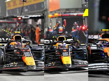 Checo Pérez décimo, Max Verstappen segundo y Lando Norris gana el GP de Singapur