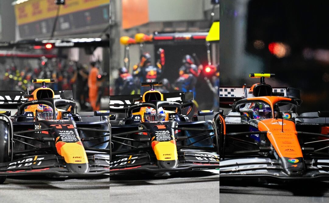 Checo Pérez décimo, Max Verstappen segundo y Lando Norris gana el GP de Singapur - Fotos: AFP / AP / AP