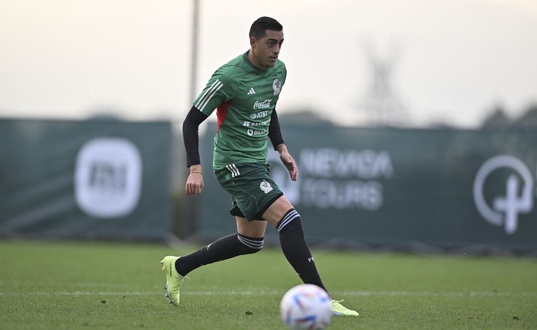 Rogelio Funes Mori en un entrenamiento con la Selección Mexicana - FOTO: Imago7