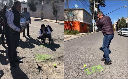 Convierten baches de Toluca en campo de golf como forma de protesta
