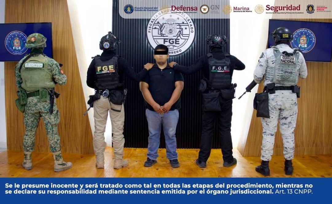 La Fiscalía General del Estado (FGE) informó de la detención del presunto asesino del coordinador regional del programa IMSS-Bienestar, Raymundo Cabrera Díaz.
Foto: Especial.