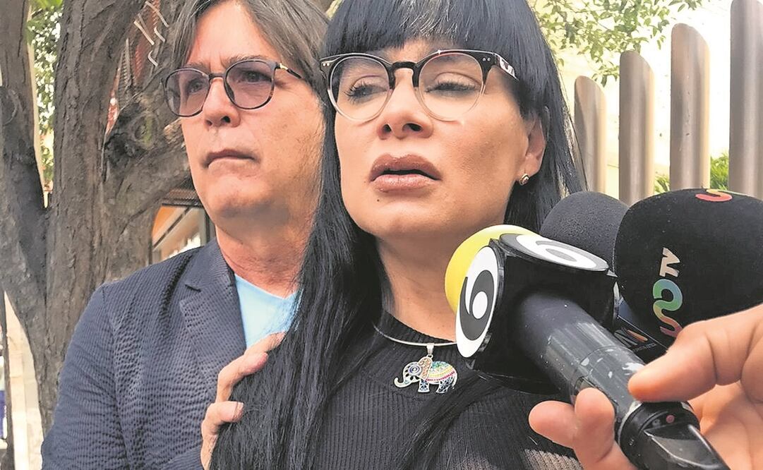 Al salir de la audiencia, Maureen Amaro dijo sentirse en paz y con la confianza en la justicia. Foto: Especial 