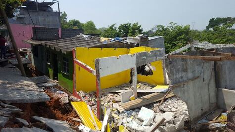 Sequía provoca hundimiento de 11 casas en Tabasco