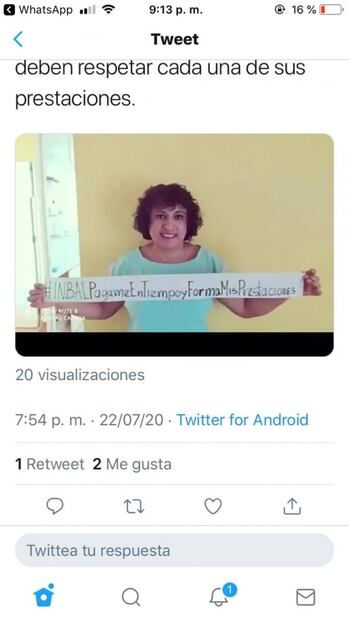 Trabajadores del INBAL reclaman pago de prestaciones