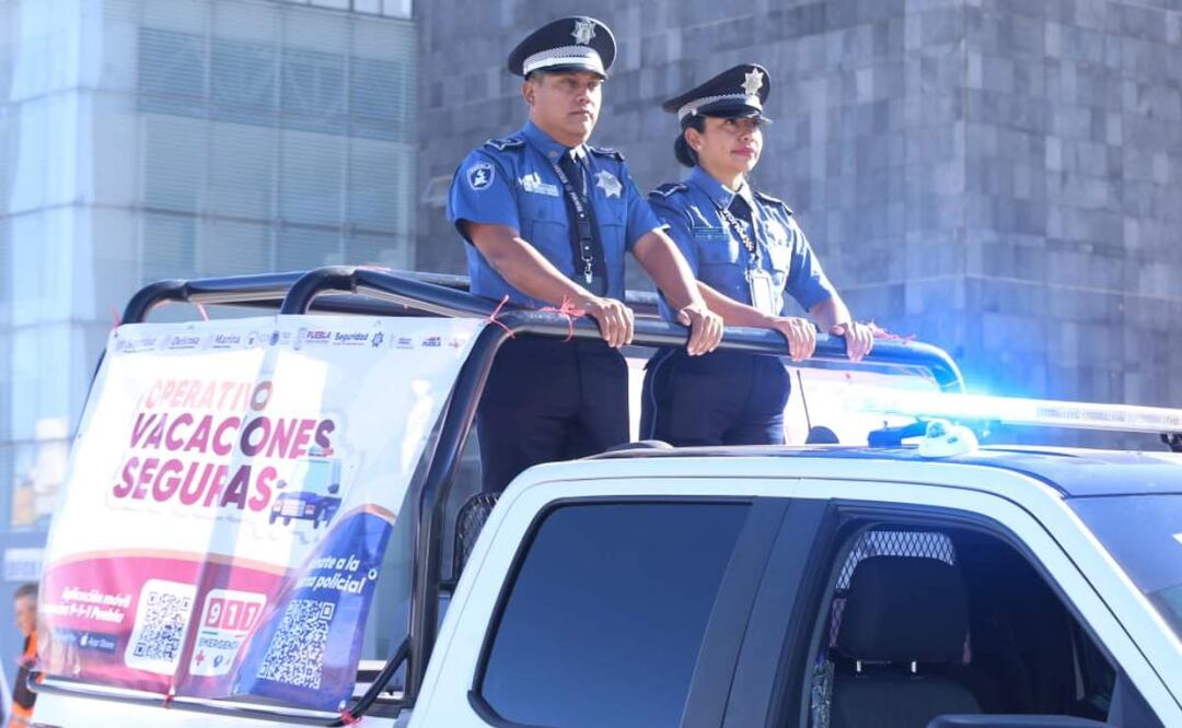 Para esta temporada de Semana Santa, se espera el apoyo de cerca de 5 mil elementos de seguridad desplegados en Puebla (11/04/2025). Foto: Especial