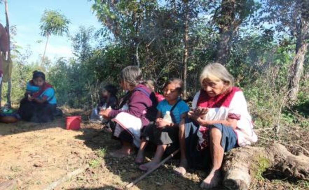 A sus 80 años, Manuela vive en las montañas de Chenalhó al ser desplazada