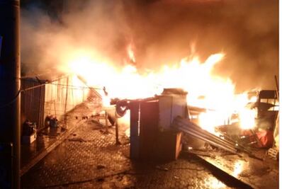 Registran incendio cerca de la Glorieta de La Raza