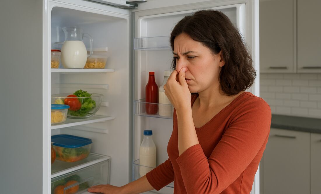 Conoce las mejores soluciones para eliminar los malos olores de tu refrigerador, mantenerlo limpio y evitar que regresen. Foto: Realizada con IA (ChatGPT)