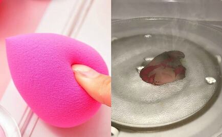¿Qué pasa cuando pones tu esponja de maquillaje en el microondas?