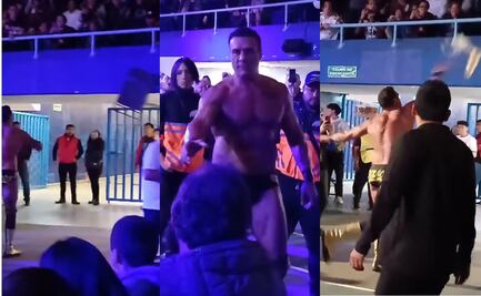 El luchador Alberto del Río agrede a aficionados; lanzó una silla y cerveza a las gradas