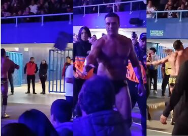 El luchador Alberto del Río agrede a aficionados; lanzó una silla y cerveza a las gradas