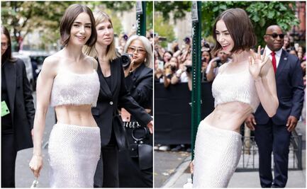 Lily Collins desata preocupación por su aspecto físico en evento de Calvin Klein