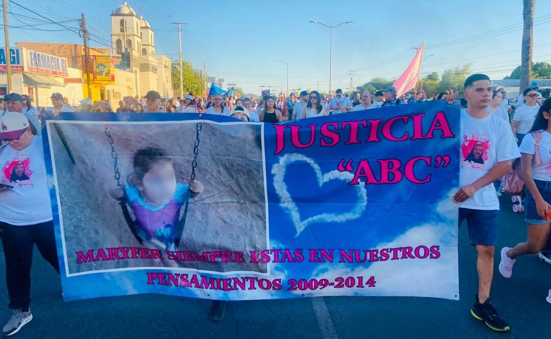 Este 5 de junio realizan marcha a 16 años del incendio en la Guardería ABC de Sonora que dejó 49 menores sin vida (05/06/2025). Foto: Javier Escobar / EL UNIVERSAL