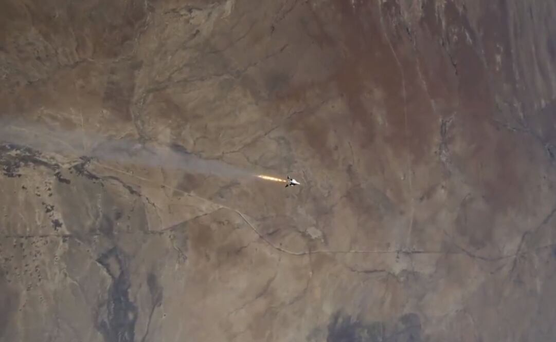 El viaje se realizará en el avión espacial VSS Unity.