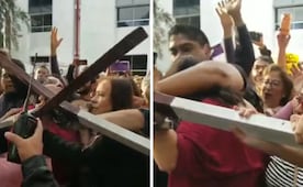 Chocan versiones sobre desalojo de plantón en Canal Once; jóvenes del IPN relatan cómo presuntos trabajadores los quitaron a la fuerza  