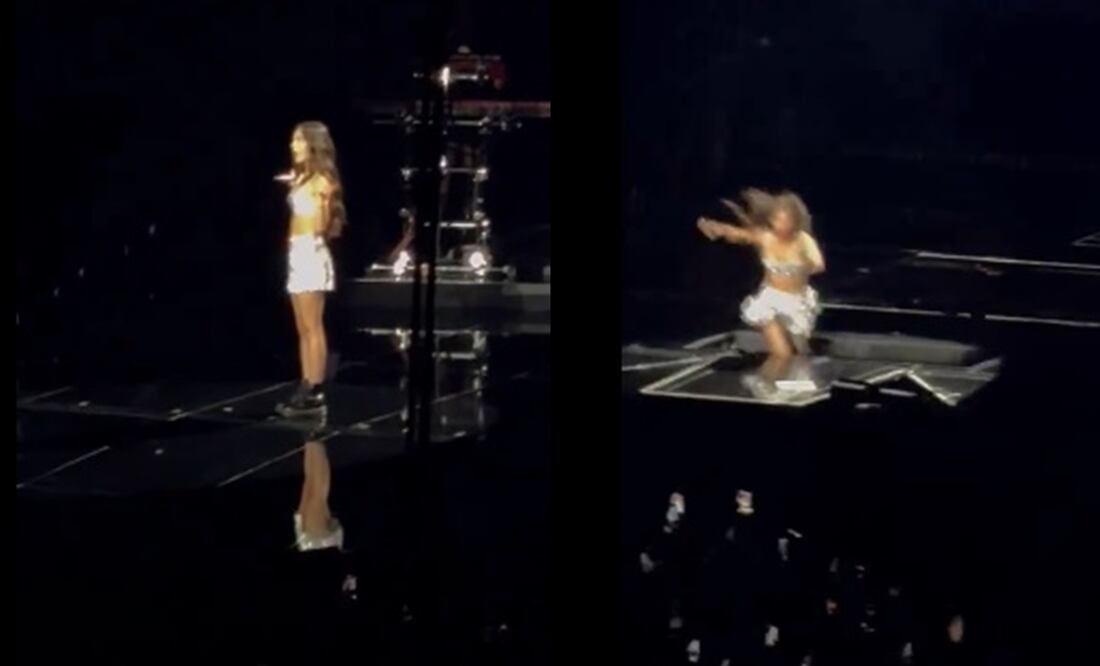 Olivia Rodrigo durante un concierto en Australia. Captura vía X.