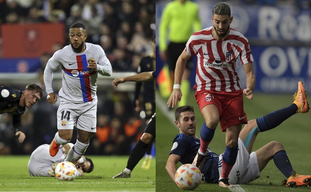 Memphis Depay y Yannick Carrasco / Foto: Especiales
