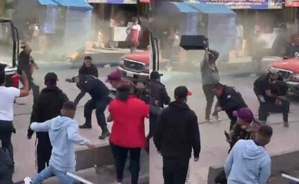 VIDEO: Habitantes de Huehuetoca someten y golpean a hombre, tras amenazarlos con un cuchillo