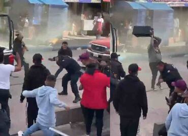 VIDEO: Habitantes de Huehuetoca someten y golpean a hombre, tras amenazarlos con un cuchillo