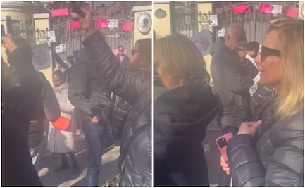 “¡El INE no se toca!”, claman manifestantes desde Madrid en rechazo a Plan B electoral