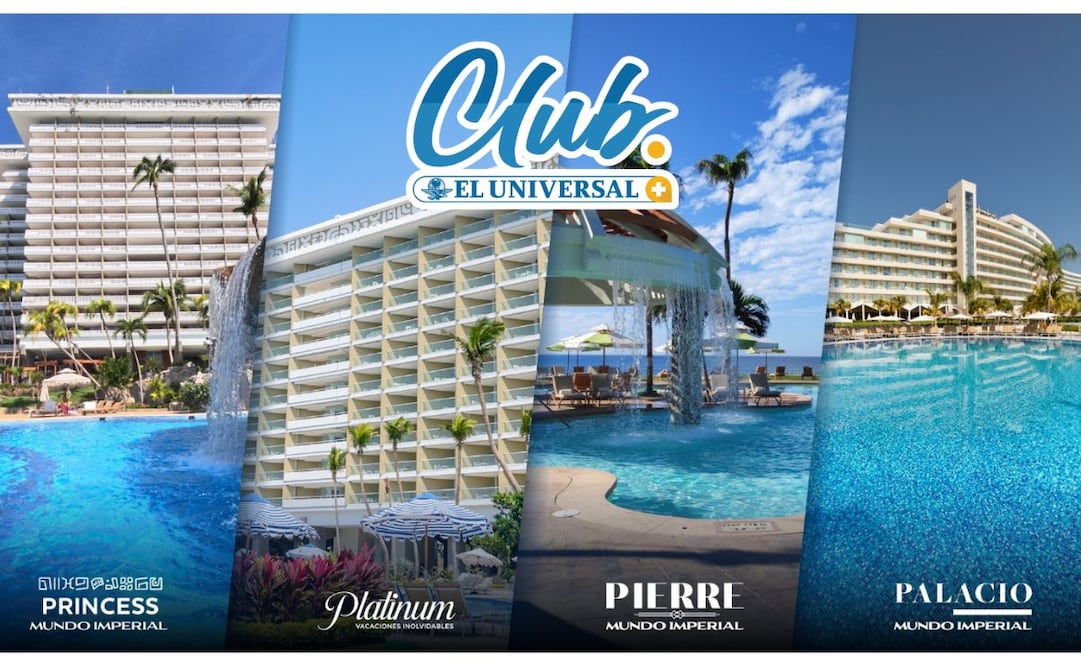 Con Club EL UNIVERSAL disfruta de hasta 25% de descuento en hospedaje, alimentos y bebidas en hoteles Mundo Imperial.  |  Imagen: especial.