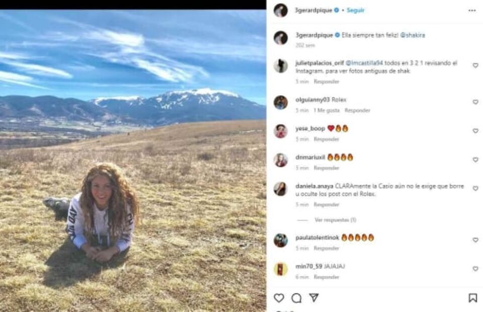 Piqué sube foto con Clara Chía a Instagram, pero… ¡aún no borra las de Shakira!
