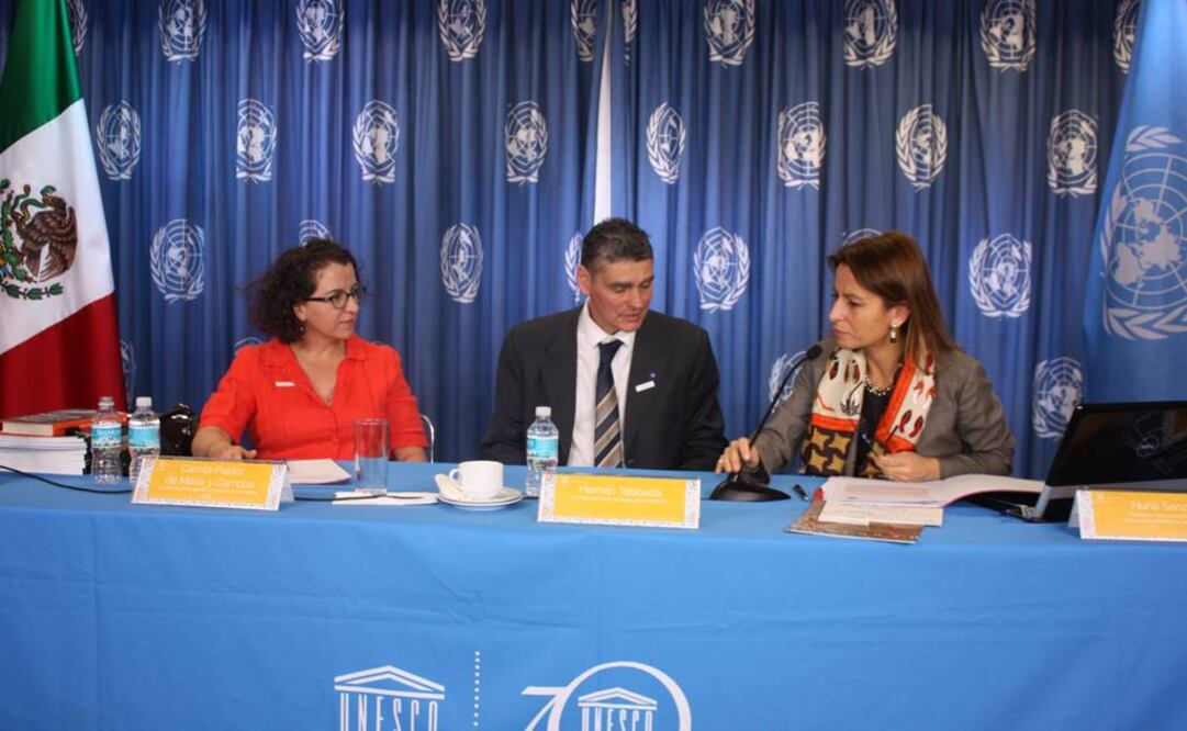 Nuria Sanz, directora y representante de la UNESCO en México, estuvo presente en la mesa “Patrimonio, Solidaridad y Conflicto” en el marco de la Semana Árabe en México. (FOTO: Cortesía UNESCO)