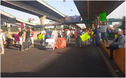 Comerciantes realizan bloqueo en Periférico; acusan extorsiones de exlíderes