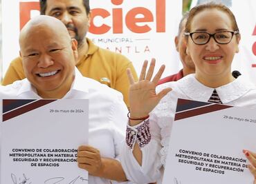 Candidatos de Morena a Ecatepec y Tlalnepantla firman convenio en materia de seguridad y recuperación de espacios públicos