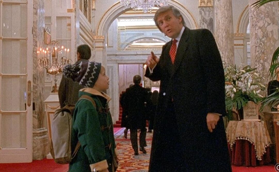Macaulay Culkin y Donald Trump actuaron juntos en una escena de "MI Pobre Angelito 2". Foto: IMDB