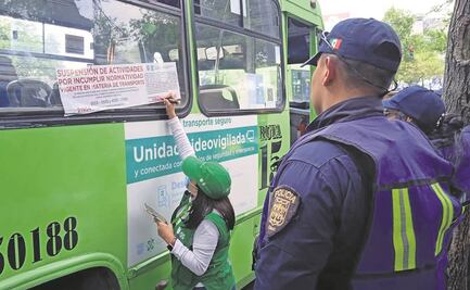 Transportistas en CDMX: los sancionan por licencias vencidas