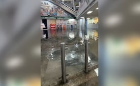 Fuertes lluvias inundan estación San Lázaro del Metro CDMX; emergencia moviliza a personal operativo