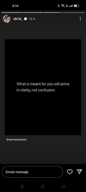 El mensaje en las historias del Chicharito