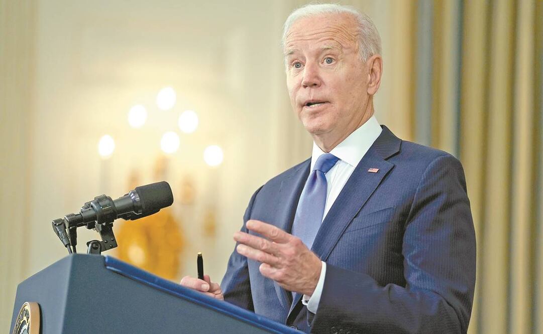 El presidente Joe Biden comentó que Estados Unidos está listo para asistir a México tras el accidente en el Metro. Foto: Evan Vucci/ AP.