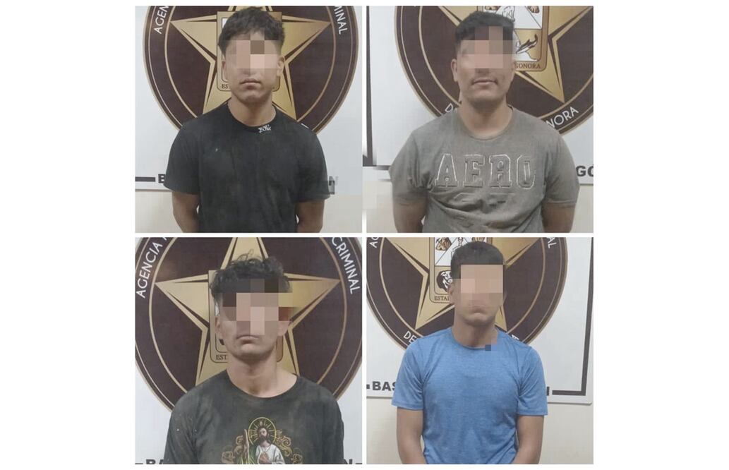 Detenidos por masacre en Cajeme. Foto: Especial