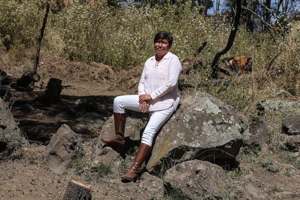 Desde pequeña, Silvia vio a sus abuelos defendiendo la tierra, su bosque porque “el bosque es vida, es agua, es aire”, asegura. Foto: Gabriel Pano/EL UNIVERSAL