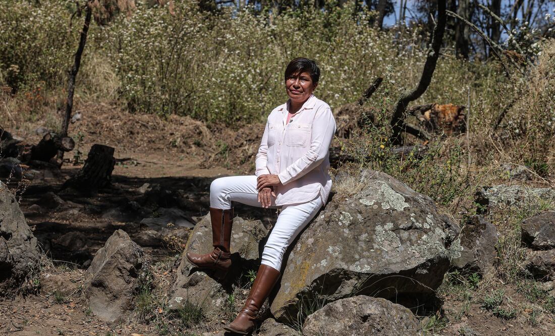 Desde pequeña, Silvia vio a sus abuelos defendiendo la tierra, su bosque porque “el bosque es vida, es agua, es aire”, asegura. Foto: Gabriel Pano/EL UNIVERSAL